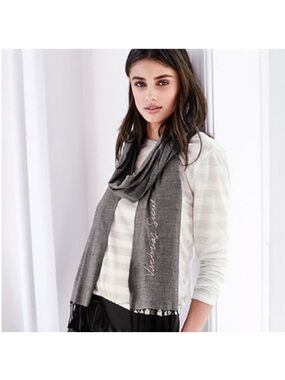 NWT Victoria's Secret Gray Viscose Scarf